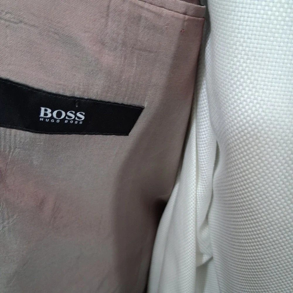Hugo Boss Sport Coat Mens 40L Charcoal Gray Pasolini Super 100s Wool Double Vent